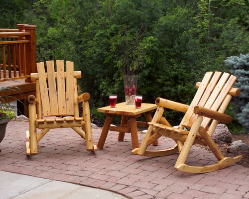 2 Rockers & 25-Inch End Table